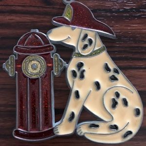 Fireman Dalmatian Sun Catcher  Wall Art.